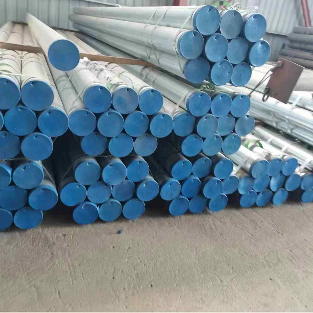 dn32镀锌管内衬不锈钢管价格 天津国强热浸镀锌管