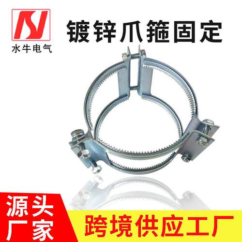 铁管手对接箍A型箍管束镀锌HXB板爪箍排水铸系统管道卡弹簧拧