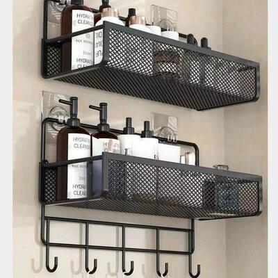Portable Hanging Wall-mounted Storage Rack No-drilling Bathr
