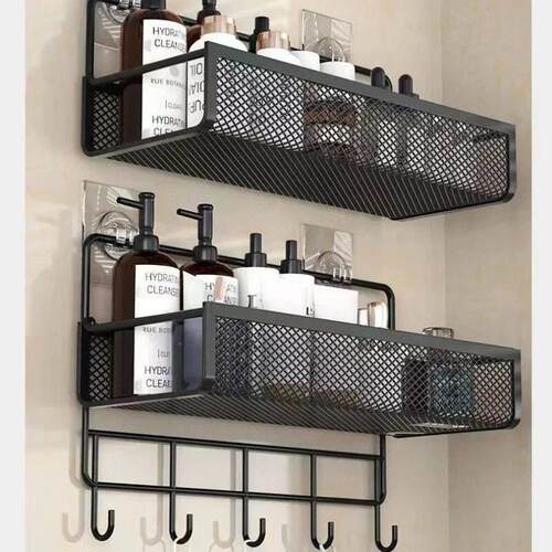 Portable Hanging Wall-mounted Storage Rack No-drilling Bathr