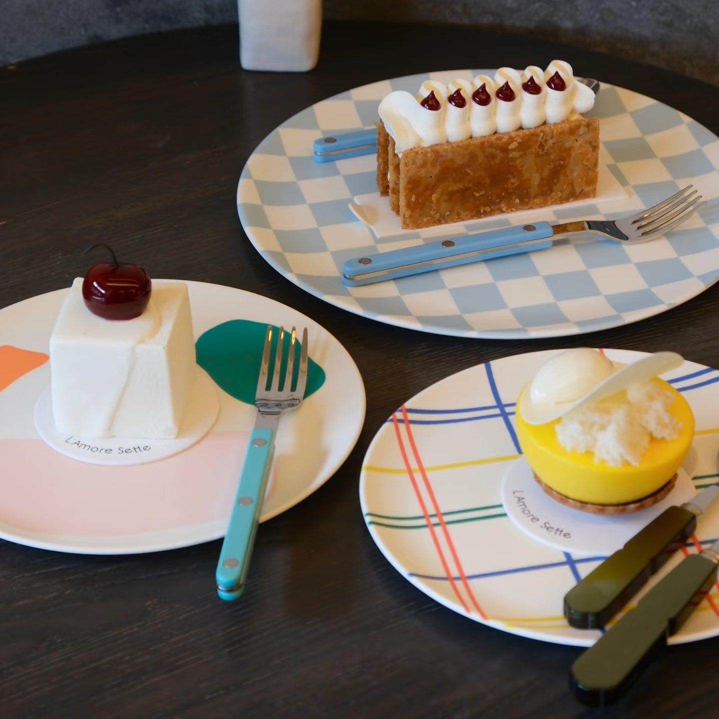 加拿大XENIA Taler平盘耐热餐盘沙拉水果盘棋盘格线条喷墨竹纤维,餐饮具,盘,淘宝优惠券,粉丝福利购,淘宝优惠卷