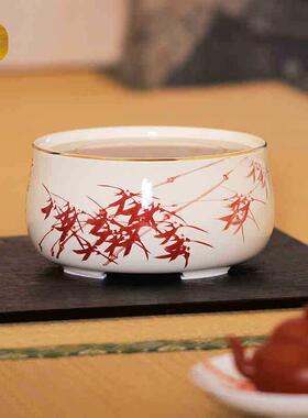 炉莺歌烧新品粉彩挑朱竹fsa20s3图电陶陶家用瓷不壶静音无线遥控