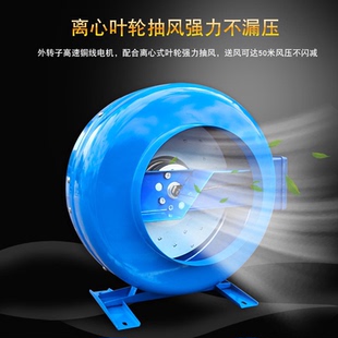 精品商用大功率强力抽油烟机金属涡轮增压管道风机排烟吸烟换气扇