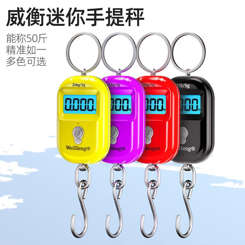 精准迷你手提电子秤精度小型便携式吊秤弹簧秤家用钩称随身小秤
