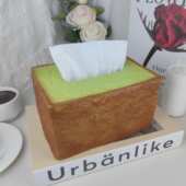 美之鲜仿真吐司纸巾盒可爱个性 网红抽纸盒车载客厅餐厅家居创意