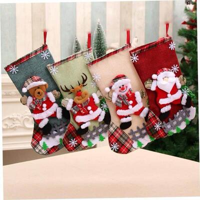 christmas decoration tree Large Christmas stocking gift bag
