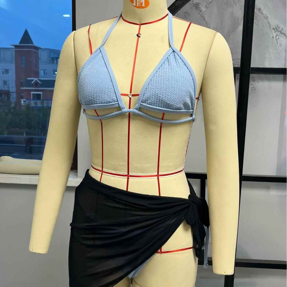 womens hollow swimsuit sexy bikini suit tulle backless