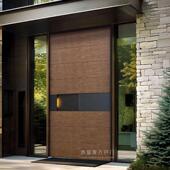 入户门别墅大门双开门进户门木纹风高端中轴门偏轴门定制门铸铝门