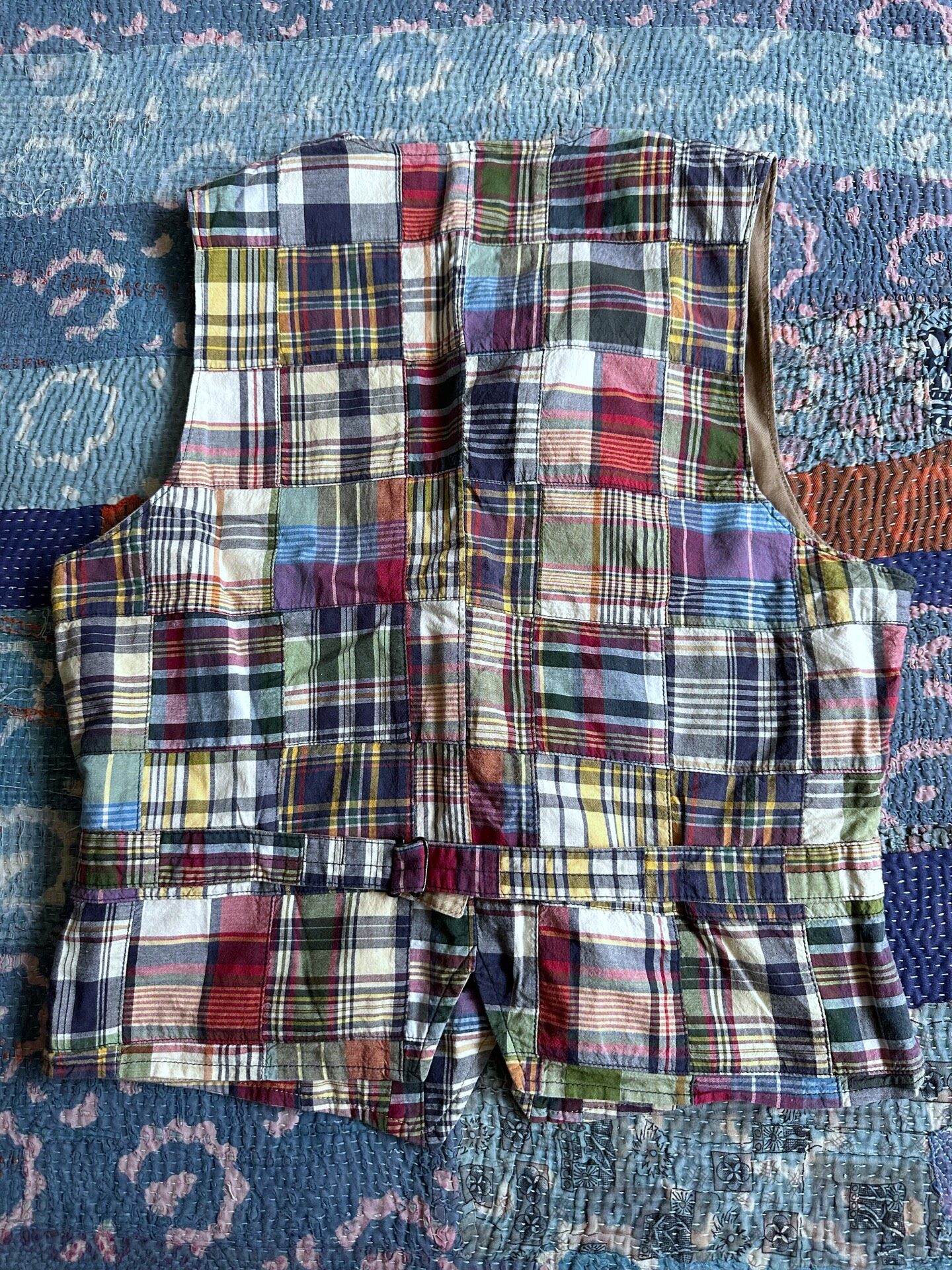 Polo Ralph Lauren Patchwork Plaid Vest — front