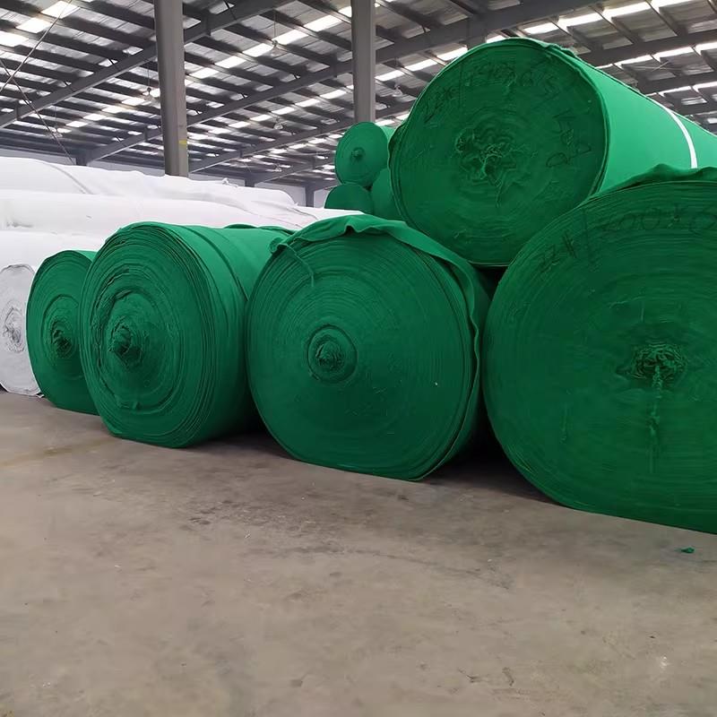 广东加厚土工布工程布保温布防寒防渗膜防雨两布一膜屋顶防水毛毡