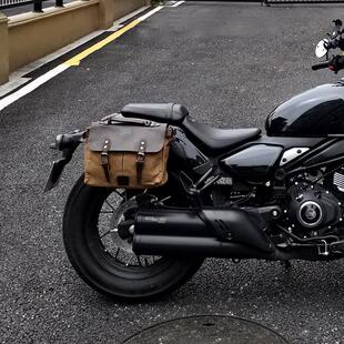 件覆古车载邉盖包工具包尾包 适用春风450CLC边包挂包机车改装