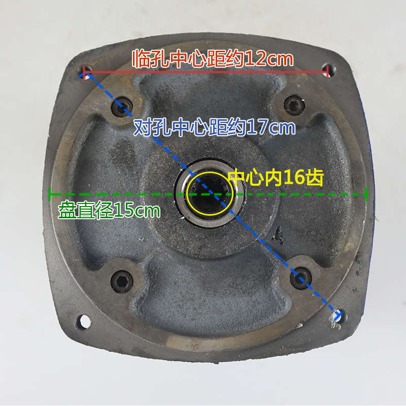 新品工程车低速直插后桥内16齿R无头直流有刷电机48v1000w养殖电