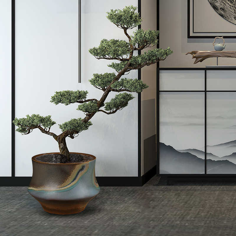 盆景特大号陶瓷复古缸大器植绿庭院养装饰树睡莲大缸花室内花盆种