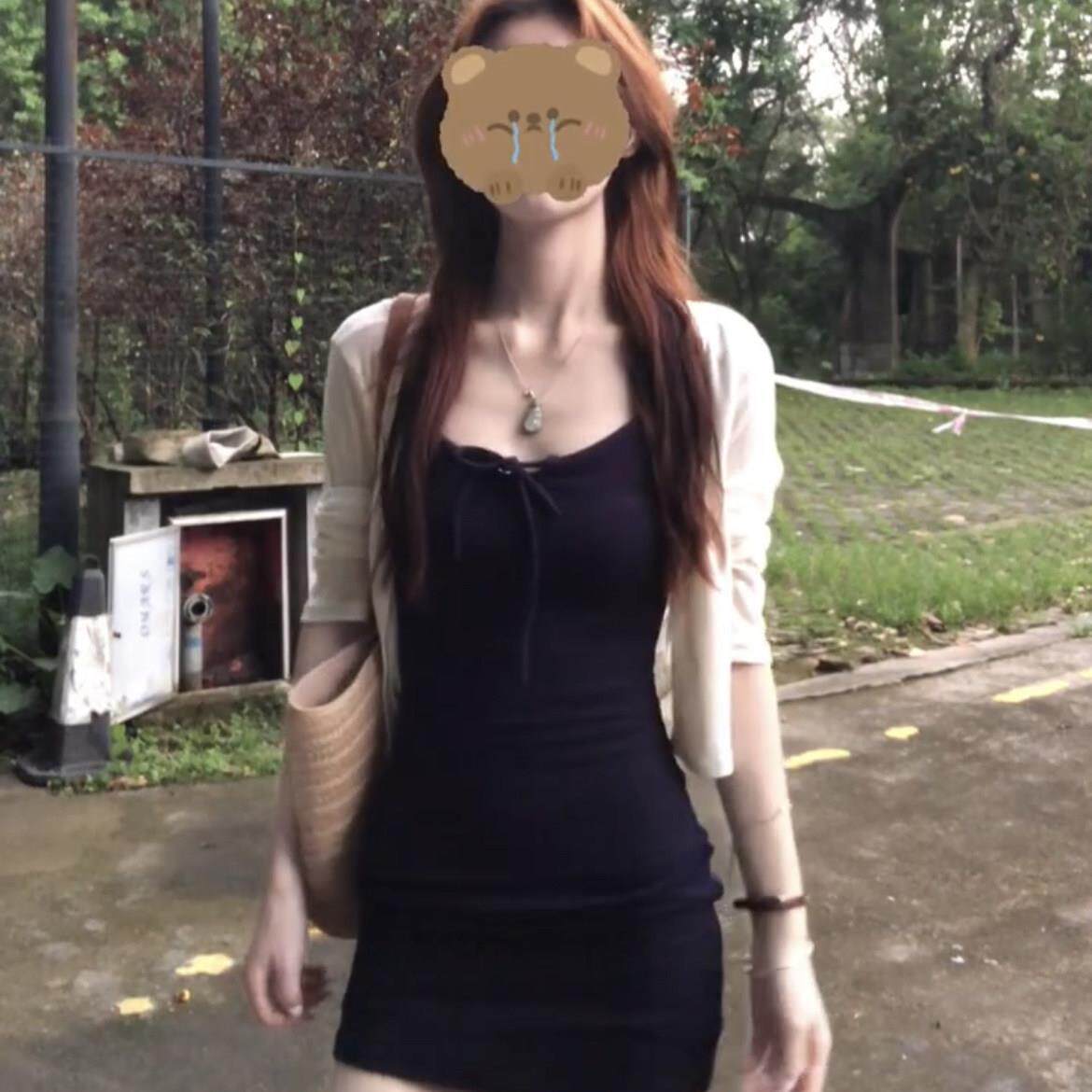 无袖吊带洋装女夏小个子短款辣妹紧身包臀收腰显瘦a字背心裙子