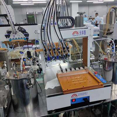 天丰机机泰厂家多头全动高速自点EGC胶全自动注油机滴胶打胶机