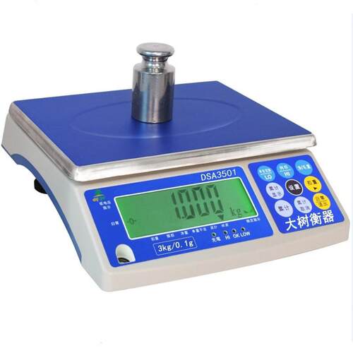 电子称台秤30kg/1g工业计重秤3/6/15kg带归零去皮电子桌秤DSA3501