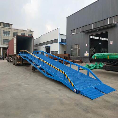 移动式登车桥液压集装箱装载卸货平台叉车坡道MobileDockRamp