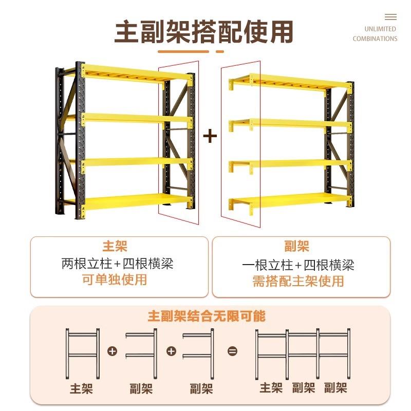 箭529小型家用货置物架三仓库仓储物架多层钢构架货架储阳台极简