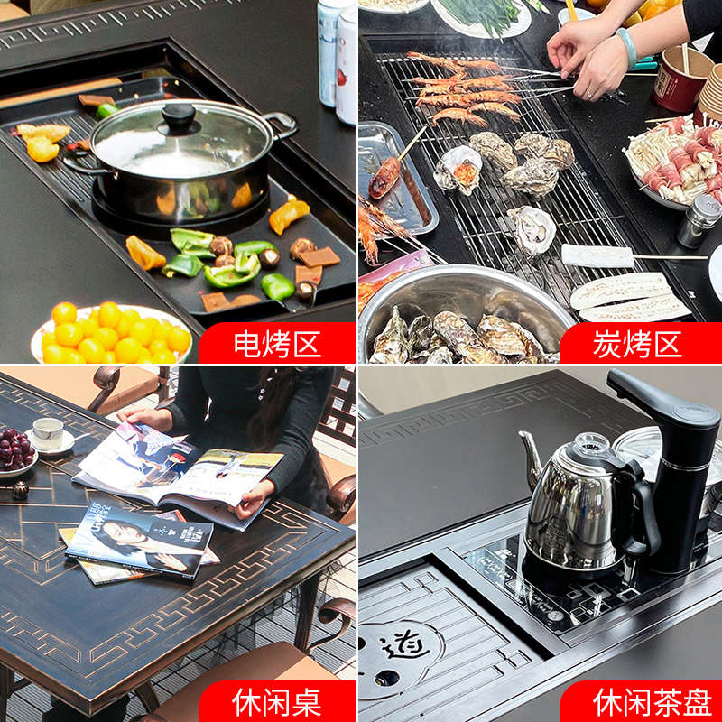 户外铸铝桌子椅子休闲露天庭院花园家用阳台室外防水防晒桌椅组合
