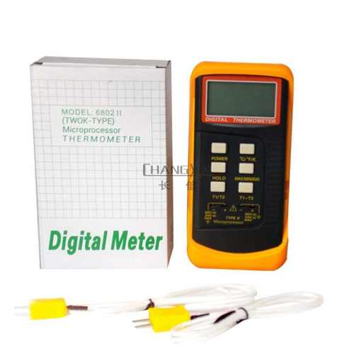 数显电子 6802ii双通道仪 温度表   温度表温度表温度表温度数字