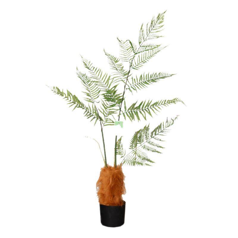 仿真绿植猴头蕨室内客厅仿生绿植金丝撅庭院装饰盆栽软装造景设计