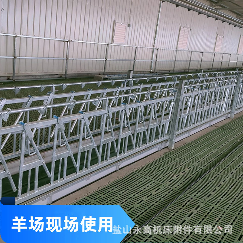 羊脖夹自锁式羊颈枷配件养羊牧场设备配件加厚热镀锌养殖牛羊颈夹