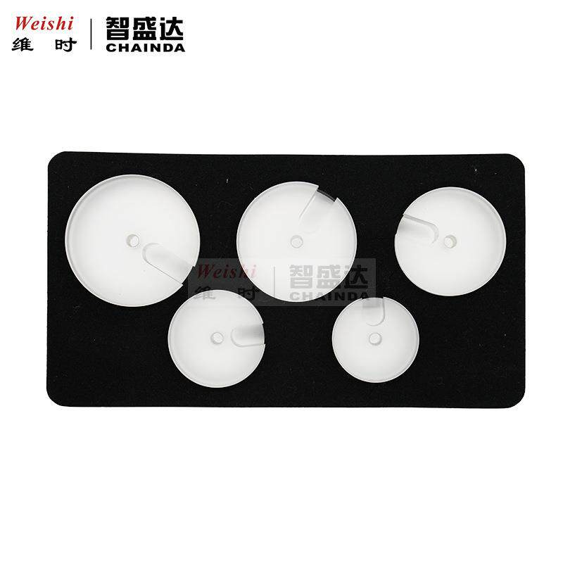 修表工具压盖机压表镜表蒙平面模具高硬度透明胶碗5个盒装