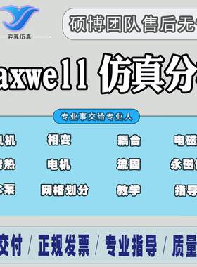 ANSYS maxwell永磁体电机电磁多物理场彷真模拟分析计算设计代做