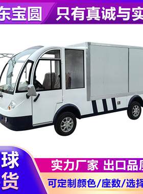 新能源电动厢式货运车四轮快递车油电两用保温车大功率冷藏地摊车