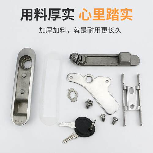 316/304不锈钢AB403 402机械箱锁设备门锁 电柜门锁配电机柜箱锁