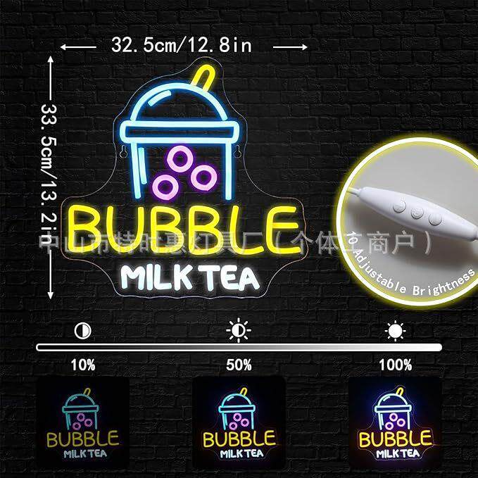 霓虹灯跨境新款led灯带发光字酒吧字母网红墙logo装 饰造型氛围灯