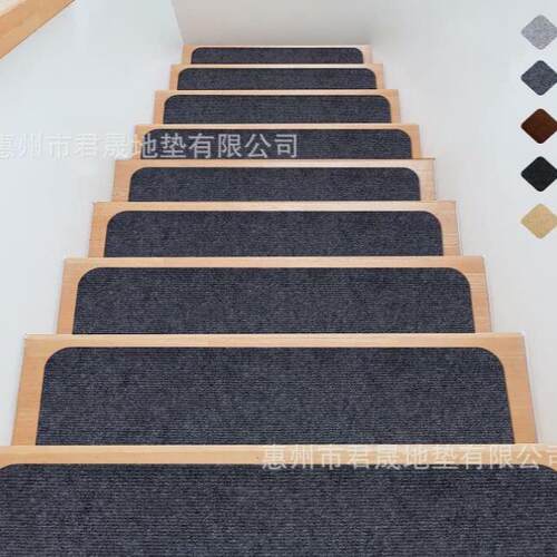 跨境直供楼梯垫免胶自粘TPR可裁剪防滑垫防滑静音防尘毯工厂直发