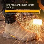 防砸防刺穿钢包头工作轻便钢板工地电焊工工地安全 四季 劳保鞋 男款