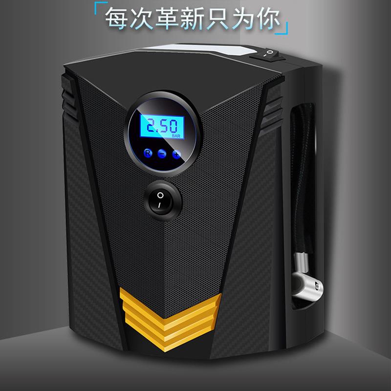 跨境智能自动充停车载充气泵数显/指针打气泵12v便携轮胎打气筒