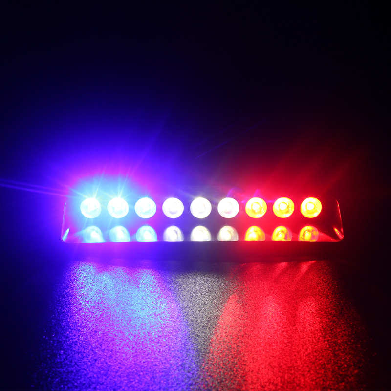 汽车超亮开道灯远光狗铲子警示灯频闪灯车载吸盘式前档玻璃爆闪灯