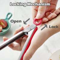 Silicone Kitchen Tongs Mini Serving Tongs Cooking Pans thumbnail 7