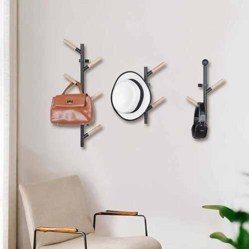 挂钩挂拆分卧室架壁式门口北衣帽衣帽欧风收纳物置架衣帽架可