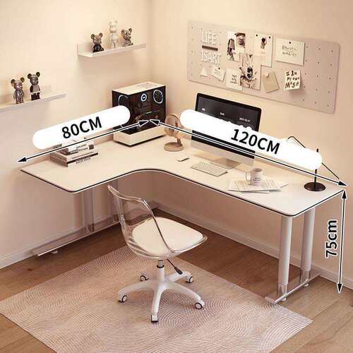 转角书桌家用L型卧室飘窗台式电脑桌现代书房拐角办公桌子工作台