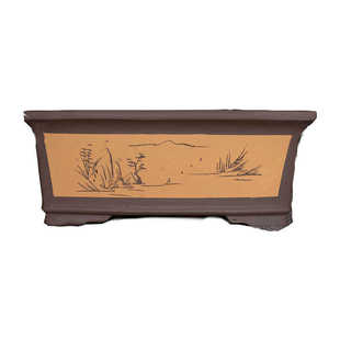 手工 紫砂花盆 特大长方形 家用庭院文竹树桩榕树盆景盆包邮