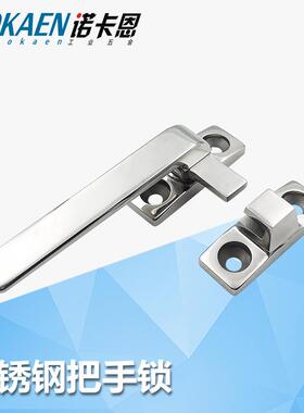 不锈钢304把手锁 LCR80/LCL100 设备蒸柜烤箱冷库门密封紧迫把手