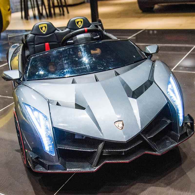 高档兰博基尼坐儿电动车四轮汽童车宝可宝玩具车人遥控婴幼儿小孩