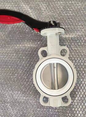 铝合金手柄对夹蝶阀铝手柄四氟软密封对夹式厂家天津LD71F-10S