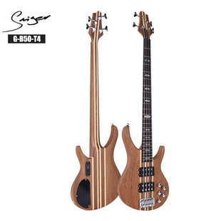 四弦吉他电贝司 B50 沙比利枫木24品贝斯厂家 实木拼接bass