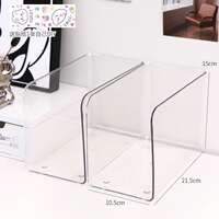 dividing bookends ins book magazine journal holder shelf thumbnail 2