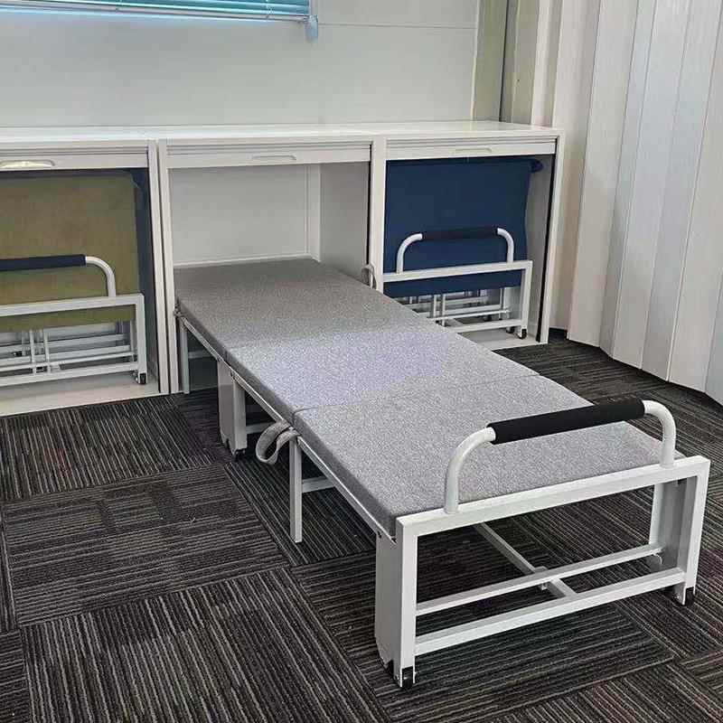 办公室隐藏式折672叠床单人午休床便携柜式午睡式校床学入柜隐形