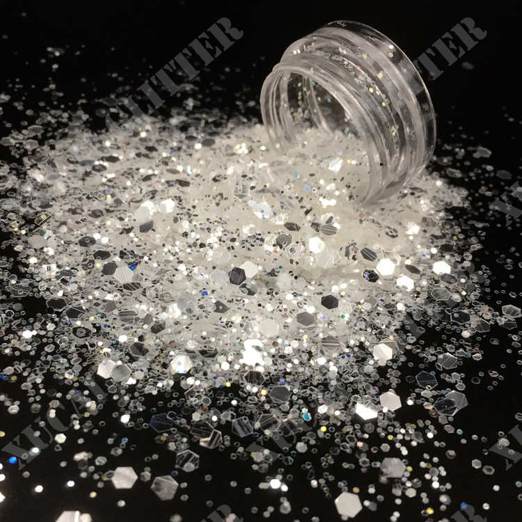 工艺品葱五金闪厂家 gliiter粉彩色diy金材料 粉镭射注塑圣诞亮片