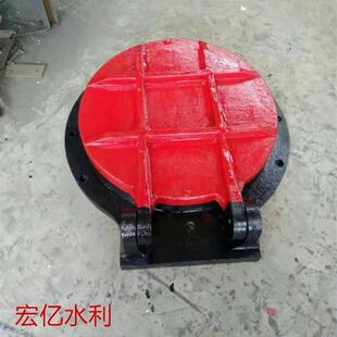 铸铁拍门厂家DN00DN400DN500-1000可配外接法兰污水管道侧开闸门
