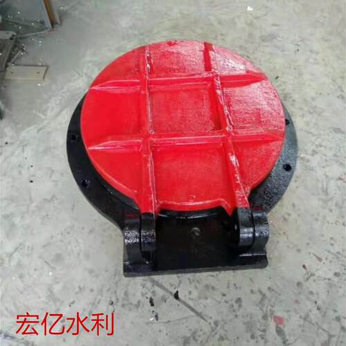 铸铁拍门厂家DN00DN400DN500-1000可配外接法兰污水管道侧开闸门