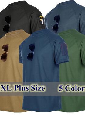 Military Mens T Shirt Outdoor Quick Dry Short Sleeve Shirt