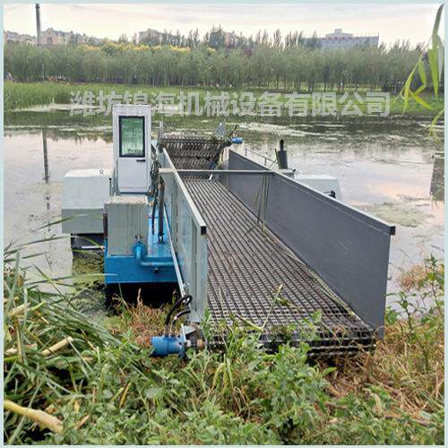全自动河道水草收割设备多功能水葫芦水花生打捞船